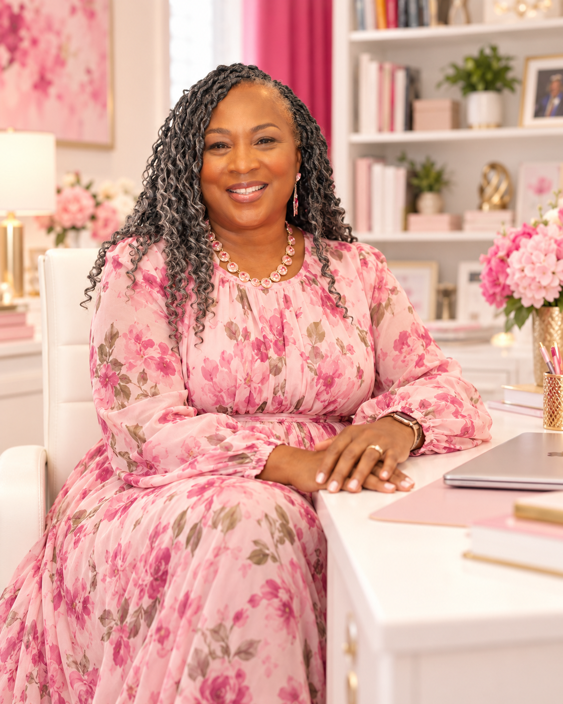 Tonya Muhammad at her desk